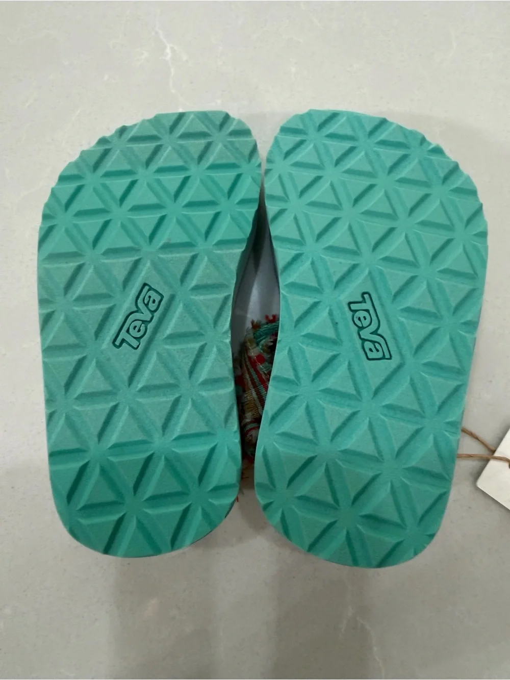 Teva Kids Midform Fray Platform Sandals Frazier Cascade Multi Size 8